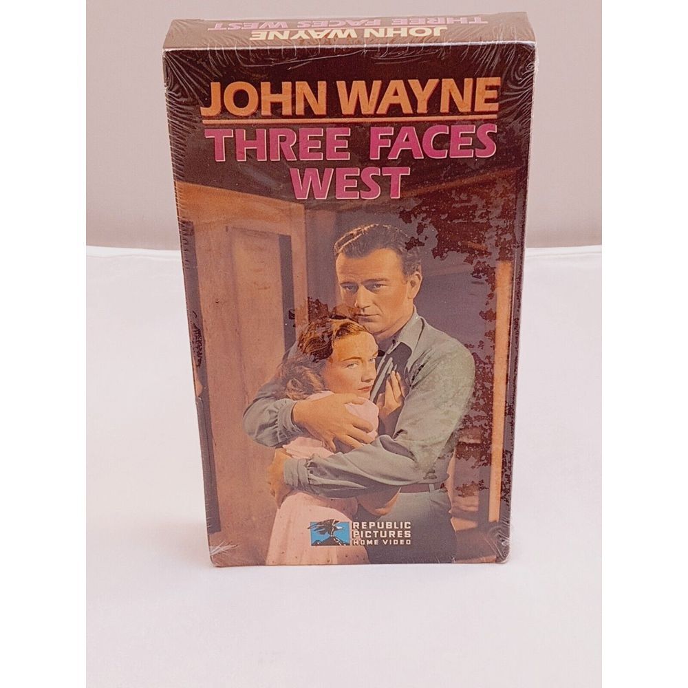 Three Faces West VHS Tape 1940/1988 John Wayne Charles Coburn Brand New Sealed